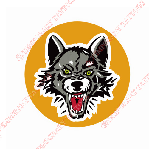 Chicago Wolves Customize Temporary Tattoos Stickers NO.9003